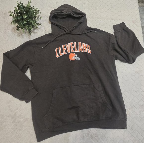 Majestic Other - Majestic Cleveland Browns NFL Fandom Cotton-Blend Hoodie, Big & Tall Mens 2XL